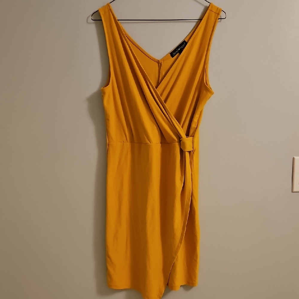 Derek Heart Mustard Mini Dress
